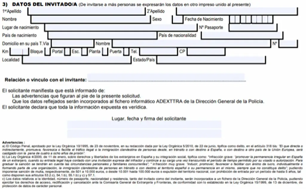 Imagen asociada a Invitation Letter to Spain